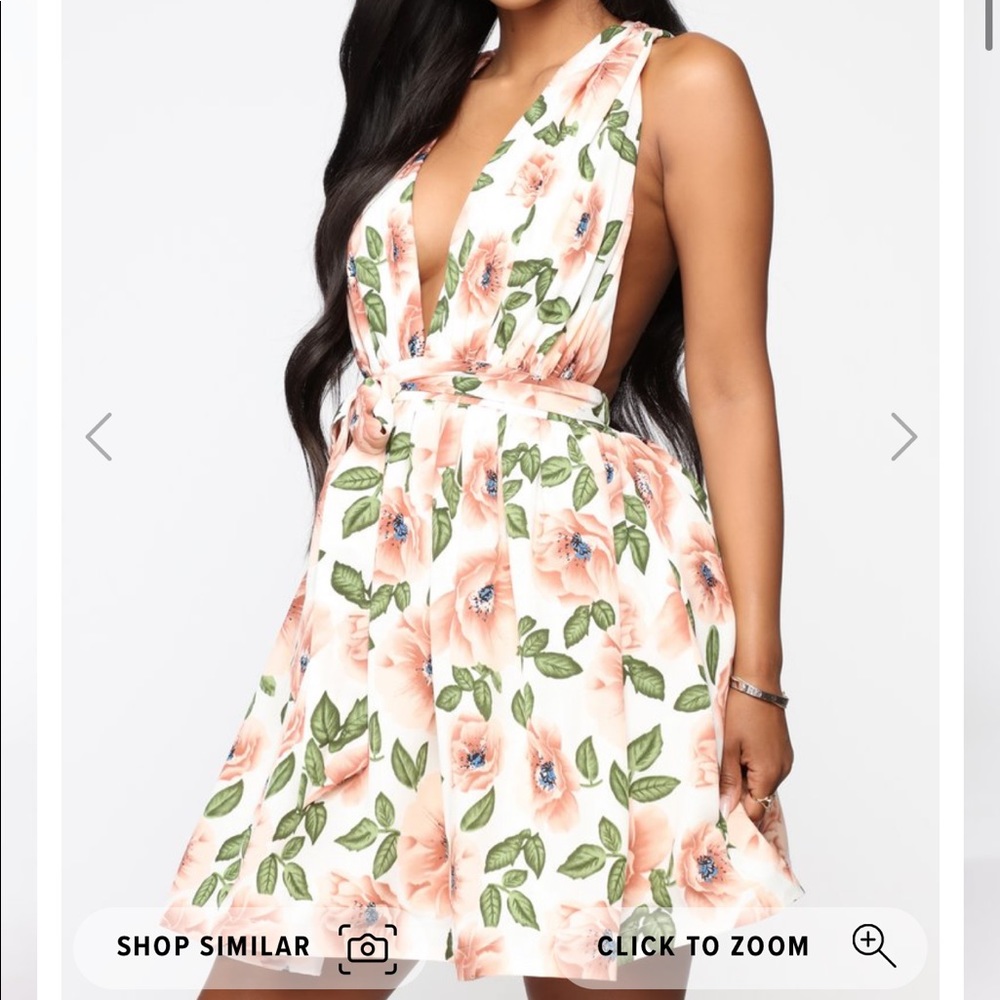 Give A Twirl Floral Fit And Flare Dress